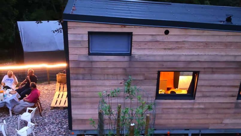 Notre tiny house accueille ses premiers hôtes